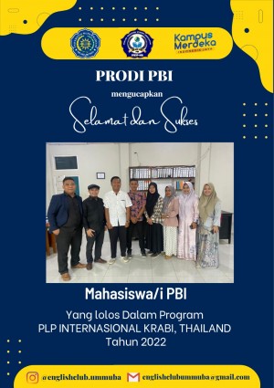 Empat Mahasiswa Prodi PBI UMMUBA Ikuti Program PLP Internasional di Krabi Thailand