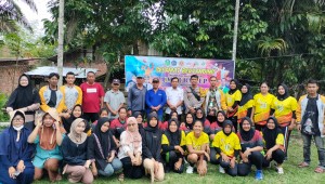 KKN UMMUBA Posko 2 Desa Kemantan membuka turnamen volly sekecamatan
